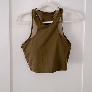 ATHLETA | like new condition forest green sports bra top size medium